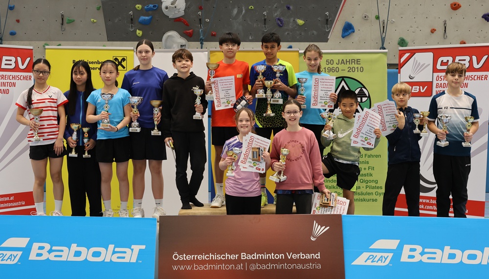 Rekord-Teilnehmerfeld in Pressbaum 1. ÖBV U11/U13/U15 Ranglistenturnier 2026