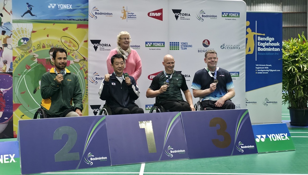 3. Platz und 2 x Viertelfinale für ÖBV-ParaBadminton-Athleten Australian ParaBadminton International 2025
