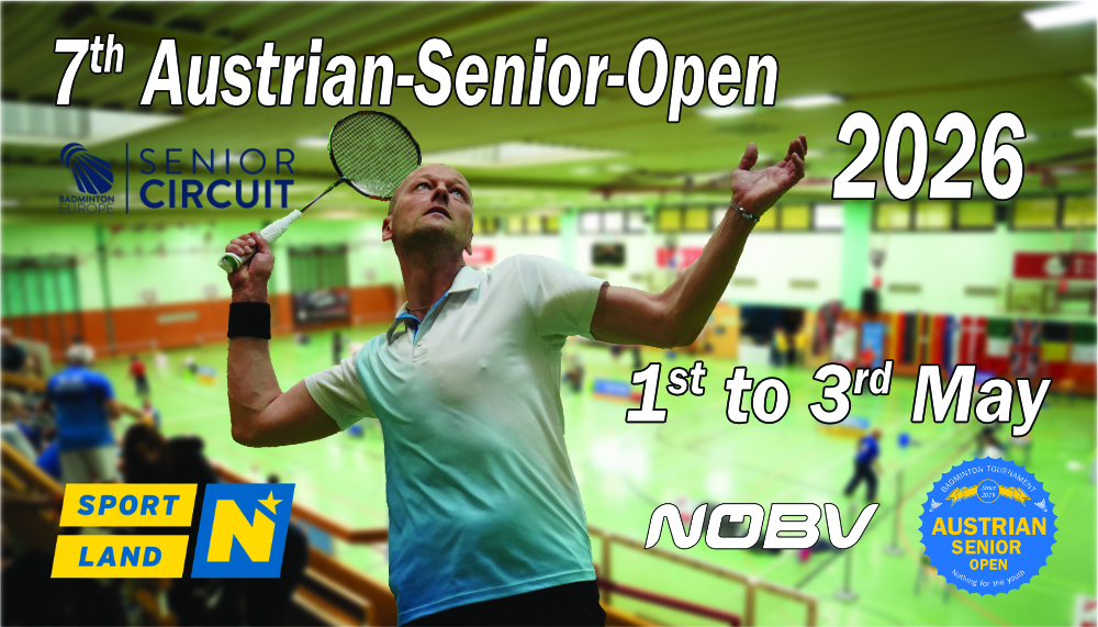 Meldeschluss am Sonntag, 19.04.2026 Austrian Senior Open 2026